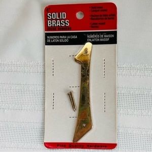 $5 ADD ON with $15+ Bundle‎ Solid Brass 4-Inch Nail-On Traditional # 1 NEW